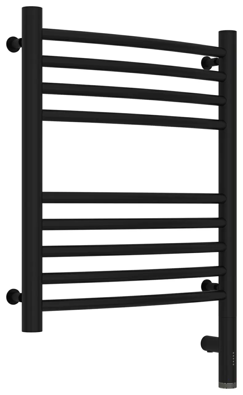 Полотенцесушитель электрический Сунержа Богема 3.0 выгнутая 500х400  МЭМ правый Матовый чёрный