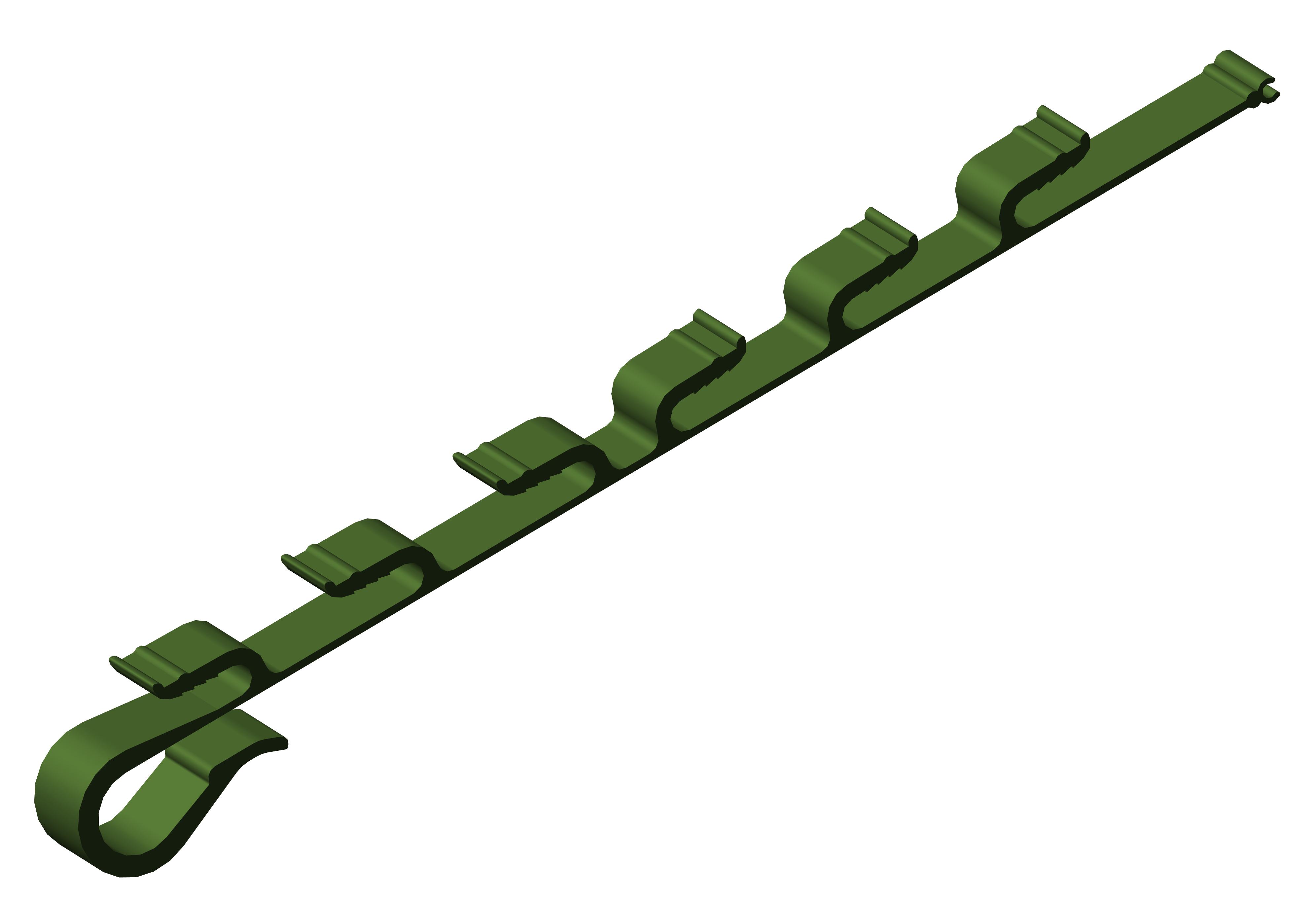 Зажим крепежный КМ/В1-6 зелёный RAL 6002