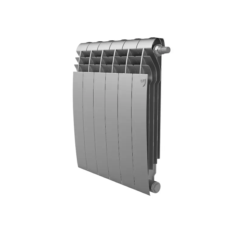 Радиатор биметалл Royal Thermo BiLiner 500 /Silver Satin VDR/ 6 секций нижнее правое подключение