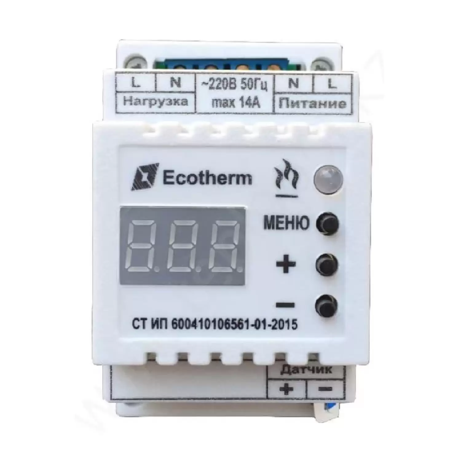 Терморегулятор Ecotherm-03-Б2-T1 с датчиком температуры