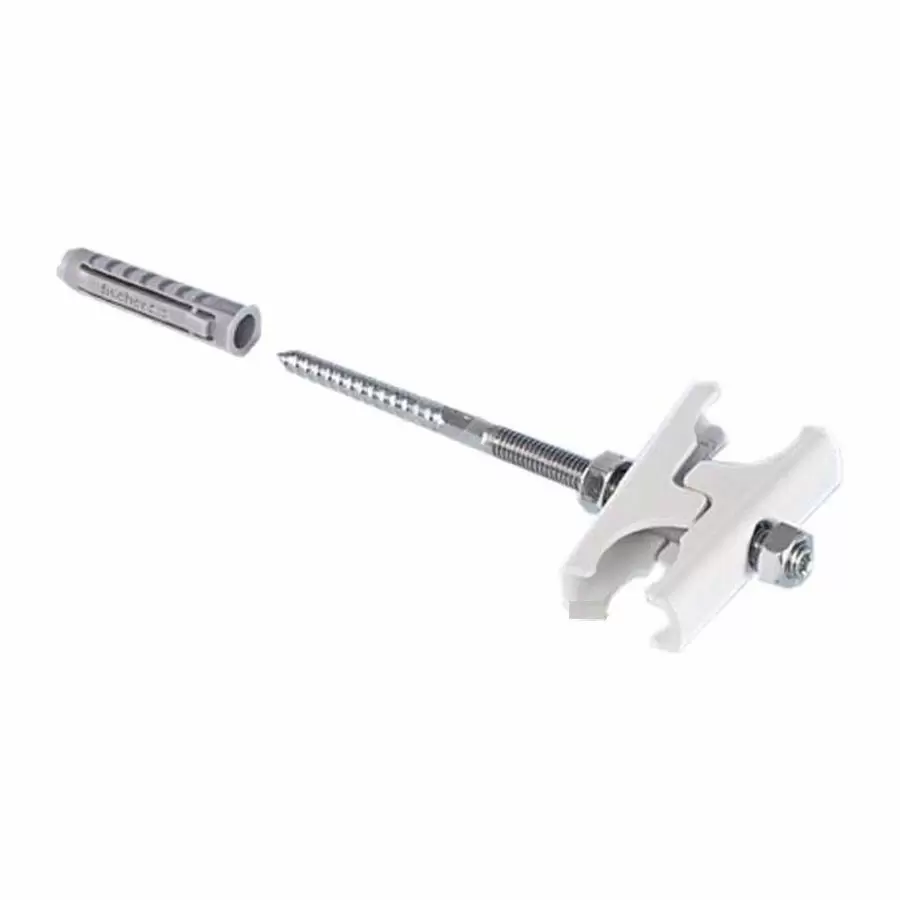 Держатель для трубчатых радиаторов Arbonia, L=130 мм, белый RAL 9016