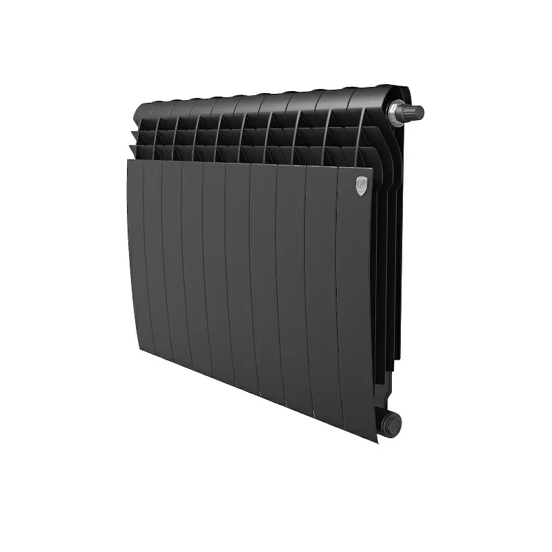 Радиатор биметалл Royal Thermo BiLiner 500 /Noir Sable VDR/ 10 секций нижнее правое подключение