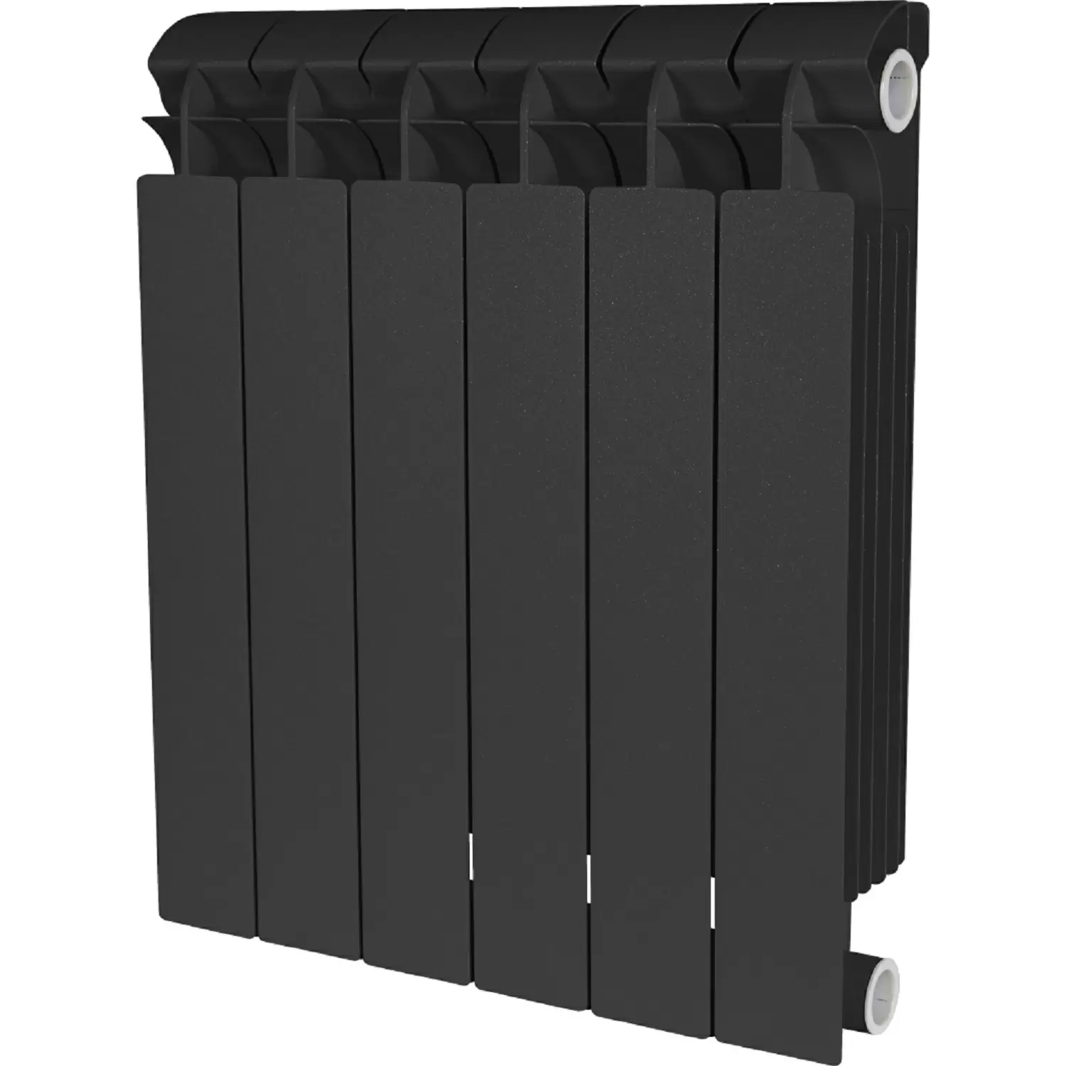 Радиатор биметаллический Global Style Plus 500 / grigio scuro opaco / черный, 6 секций