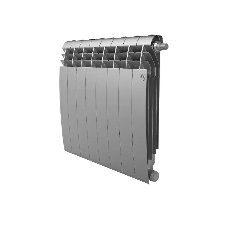 Радиатор биметалл Royal Thermo BiLiner 500 /Silver Satin VDR/ 8 секций нижнее правое подключение