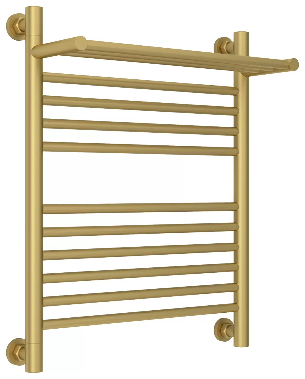 Водяной полотенцесушитель Сунержа Богема с полкой + 600х500 матовое золото