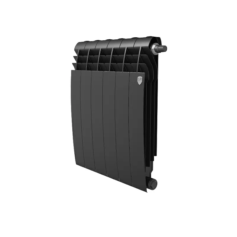 Радиатор биметалл Royal Thermo BiLiner 500 /Noir Sable VDR/ 6 секций нижнее правое подключение