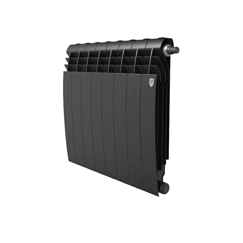 Радиатор биметалл Royal Thermo BiLiner 500 /Noir Sable VDR/ 8 секций нижнее правое подключение
