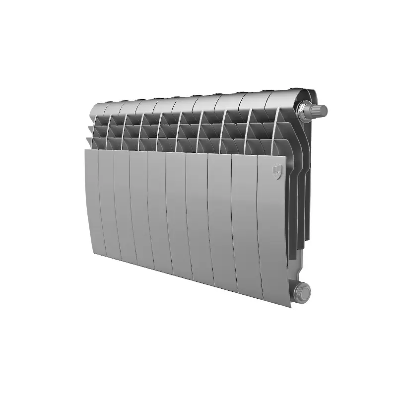 Радиатор биметалл Royal Thermo BiLiner 350 /Silver Satin VDR/ 10 секций нижнее правое подключение