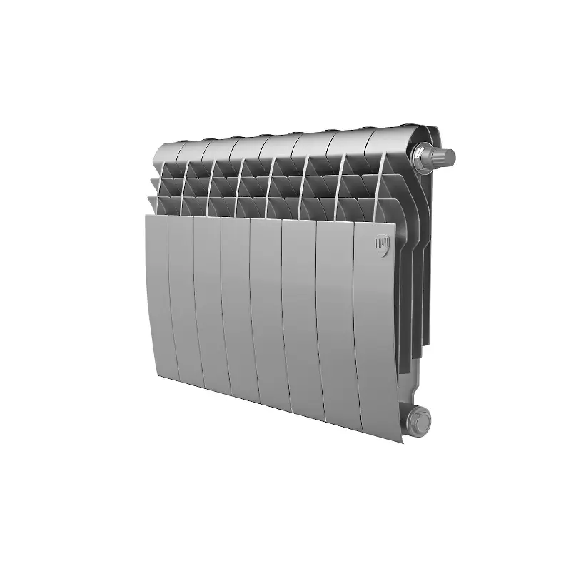 Радиатор биметалл Royal Thermo BiLiner 350 /Silver Satin VDR/ 8 секций нижнее правое подключение