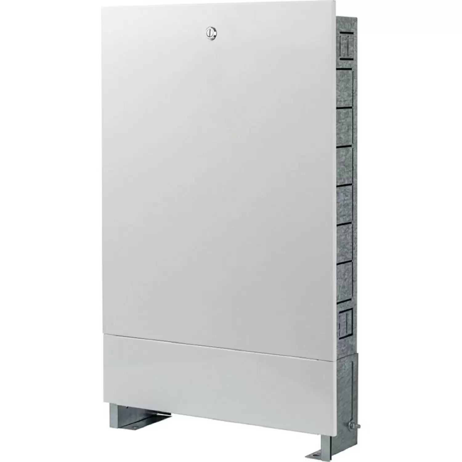Шкаф STOUT распределительный встраиваемый 1-3 выхода (ШРВ-0) 670х125х404 с накладной дверцей