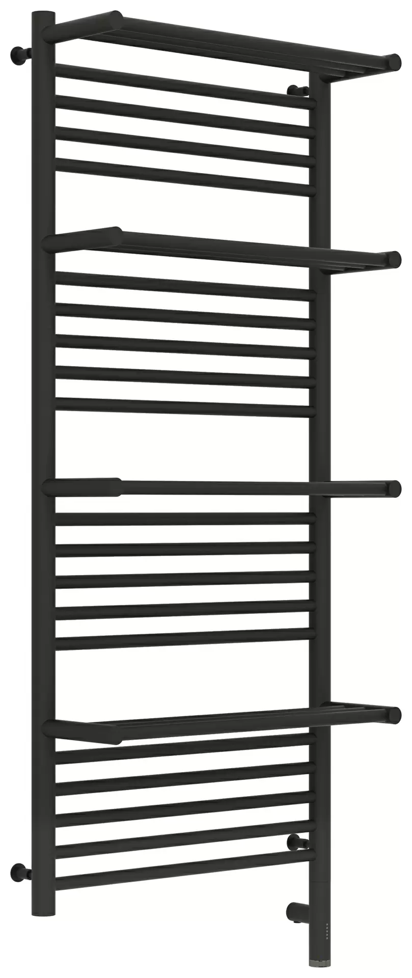 Полотенцесушитель электрический Сунержа Богема с 4 полками 3.0 1200х500 / МЭМ правый Тёмный титан му