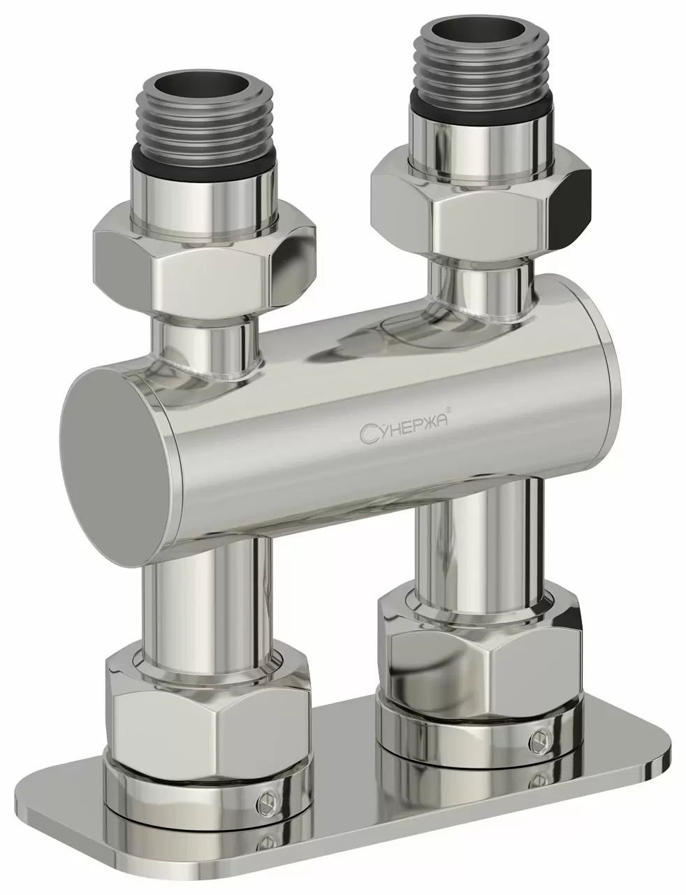 Модуль Сунержа 2х1/2" прямой EU50 (Без покрытия)
