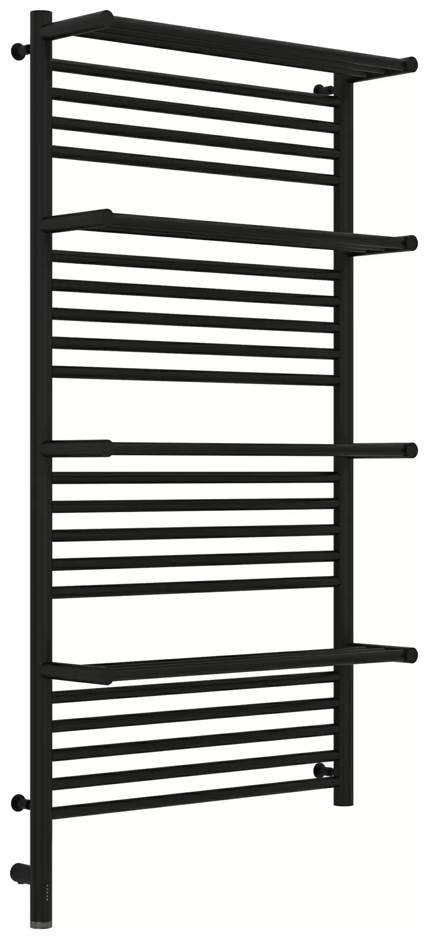 Полотенцесушитель электрический Сунержа Богема с 4 полками 3.0 1200х600 / МЭМ левый Тёмный титан муа