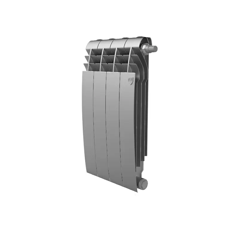 Радиатор биметалл Royal Thermo BiLiner 500 /Silver Satin VDR/ 4 секции нижнее правое подключение