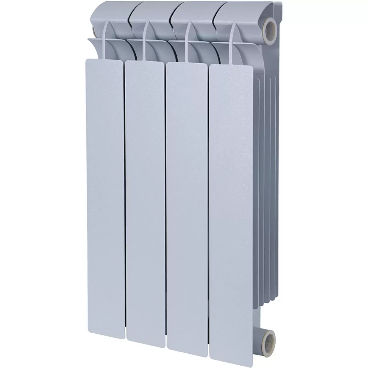 Радиатор биметаллический Global Style Plus 500 / grigio argento opaco / серый, 4 секции