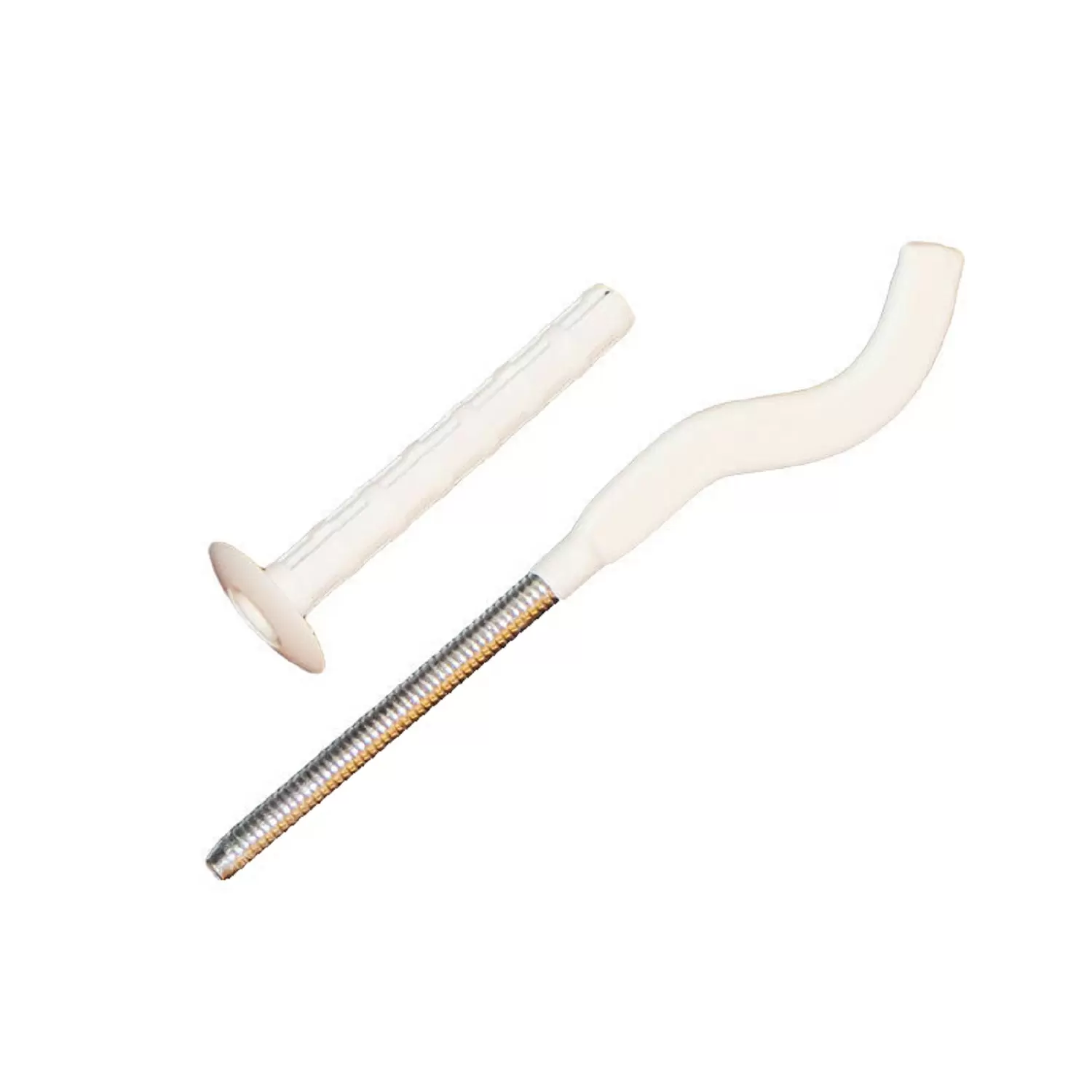 Кронштейн анкерный с дюбелем Global 195 мм белый