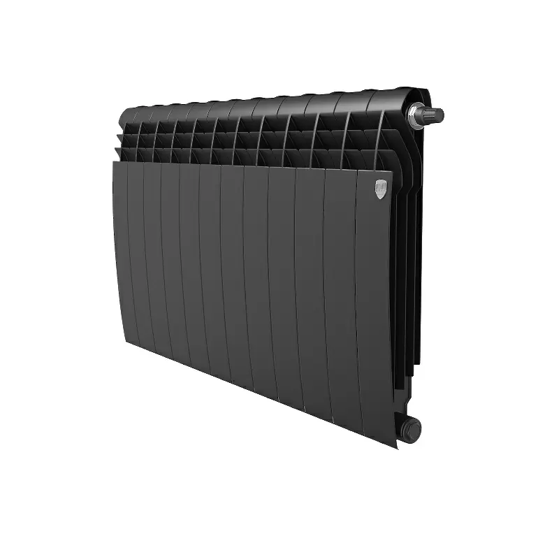 Радиатор биметалл Royal Thermo BiLiner 500 /Noir Sable VDR/ 12 секций нижнее правое подключение