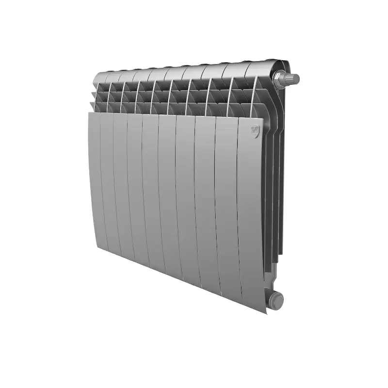 Радиатор биметалл Royal Thermo BiLiner 500 /Silver Satin VDR/ 10 секций нижнее правое подключение