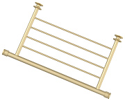 Полка прямая 4П (L - 370 мм) н/ж для ДР "СУНЕРЖА" (Матовая Шампань)