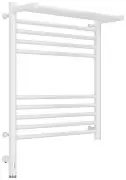 Полотенцесушитель электрический Сунержа Богема с полкой 3.0 600х500 / МЭМ левый Белый