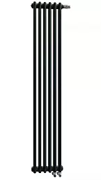 Стальной трубчатый радиатор Zehnder Completto 3180/10 секций с нижней подводкой V001 1/2" чёрный RAL