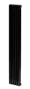 Стальной трубчатый радиатор IRSAP TESI 21800 6 секций Чёрный боковое подключение 3/4"