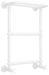 Водяной полотенцесушитель Сунержа Ренессанс 1386 660х400 матовый белый