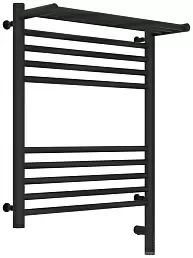 Полотенцесушитель электрический Сунержа Богема с полкой 3.0 600х500 / МЭМ правый Тёмный титан муар