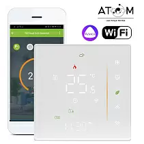 Терморегулятор Atom Alpha программируемый с Wi-Fi белый