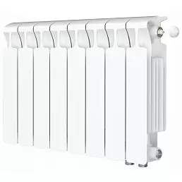 Радиатор биметалл Rifar Monolit Ventil 350 / 8 секций, нижнее правое подключение