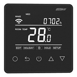 Терморегулятор ДЕВИ Prime Wi-Fi программируемый черный