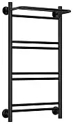 Водяной полотенцесушитель Стилье "Версия-Н1" 800х400 (Полка+1+2+2+2) П 16 (Чёрный)