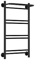 Водяной полотенцесушитель Стилье "Версия-Н1" 800х400 (Полка+1+2+2+2) П 16 (Чёрный)