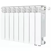 Радиатор биметалл Rifar Base Ventil 350 / 8 секций, нижнее правое подключение