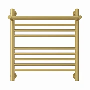 Водяной полотенцесушитель Сунержа Богема с полкой + 500х500 матовое золото