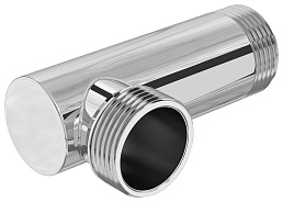 Уголок н/ж "СУНЕРЖА" G 1" нар.р. L-93 мм / G 1" нар.р. L-30.5 мм (Шампань)