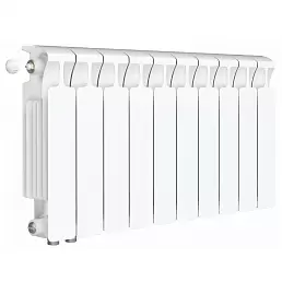 Радиатор биметалл Rifar Monolit Ventil 350 / 10 секций, нижнее левое подключение