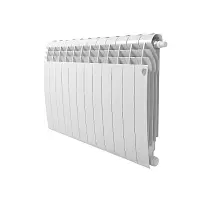 Радиатор биметалл Royal Thermo BiLiner 500 /Bianco Traffico VDR/ 12 секций нижнее правое подключение
