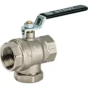 Кран шаровой Stout с фильтром 1", ручка рычаг