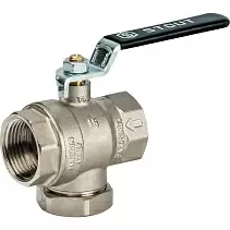 Кран шаровой Stout с фильтром 1", ручка рычаг