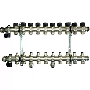 Коллектор Oventrop "Multidis SF" на 10 контуров с регулирующими вставками