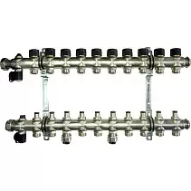 Коллектор Oventrop "Multidis SF" на 10 контуров с регулирующими вставками