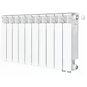Радиатор биметалл Rifar Base Ventil 350 / 10 секций, нижнее правое подключение