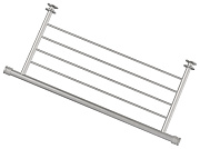 Полка прямая 4П (L - 470 мм) н/ж для ДР "СУНЕРЖА" (Сатин)