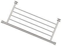 Полка прямая 4П (L - 470 мм) н/ж для ДР "СУНЕРЖА" (Сатин)