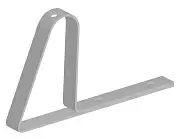 Кронштейн для крепления к трубе снегозадержания ТС.10.005 К