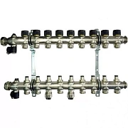 Коллектор Oventrop "Multidis SF" на 9 контуров с регулирующими вставками