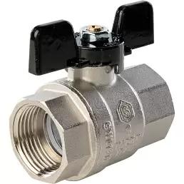 Кран шаровой Stout полнопроходной, ВР/ВР, ручка бабочка 1"