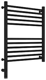 Полотенцесушитель электрический Сунержа Богема 3.0 прямая 600х500  МЭМ левый Матовый чёрный