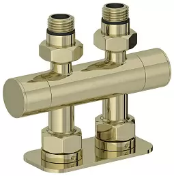 Вентиль 2х1/2" Сунержа прямой скрытый-скрытый EU50 (Шампань)